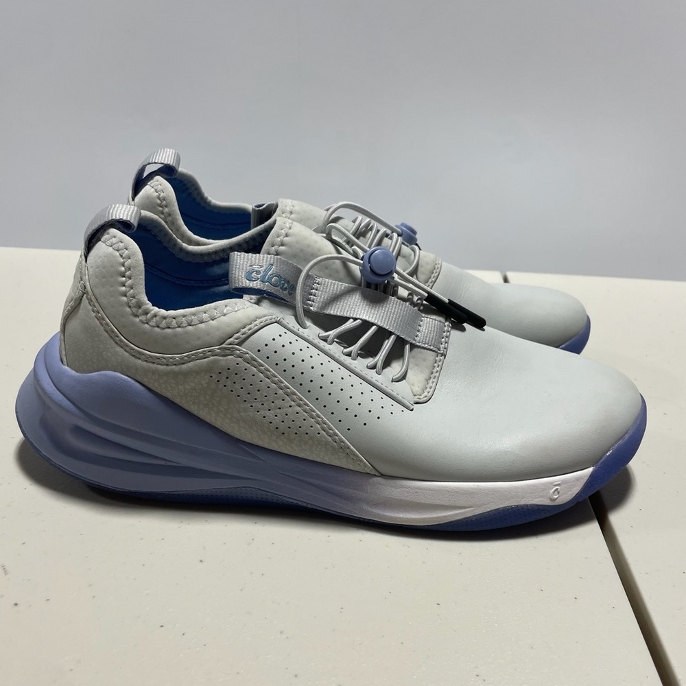 Sleek Blue and Gray Performance Sneakers